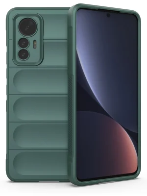 Newface Xiaomi Mi 12 Lite Kılıf Optimum Silikon - Koyu Yeşil