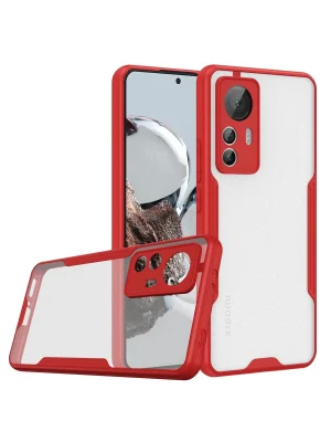 Newface Xiaomi Mi 12T Kılıf Platin Silikon - Kırmızı