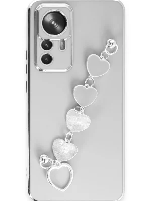 Newface Xiaomi Mi 12T Pro Kılıf Esila Silikon - Beyaz