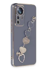 Newface Xiaomi Mi 12T Pro Kılıf Esila Silikon - Gri - Görsel 2