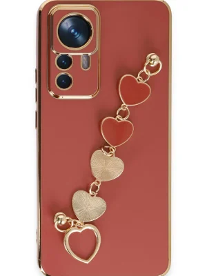 Newface Xiaomi Mi 12T Pro Kılıf Esila Silikon - Kırmızı