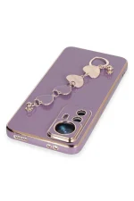 Newface Xiaomi Mi 12T Pro Kılıf Esila Silikon - Mor - Görsel 3