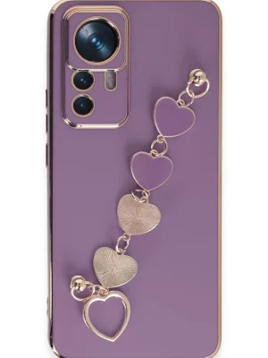 Newface Xiaomi Mi 12T Pro Kılıf Esila Silikon - Mor