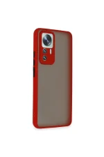 Newface Xiaomi Mi 12T Pro Kılıf Montreal Silikon Kapak - Kırmızı - Görsel 2