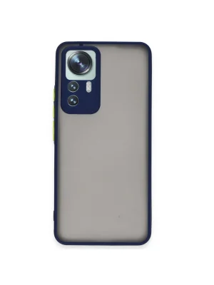 Newface Xiaomi Mi 12T Pro Kılıf Montreal Silikon Kapak - Lacivert