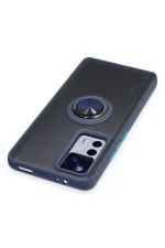 Newface Xiaomi Mi 12T Pro Kılıf Montreal Yüzüklü Silikon Kapak - Lacivert - Görsel 4