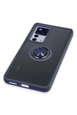 Newface Xiaomi Mi 12T Pro Kılıf Montreal Yüzüklü Silikon Kapak - Lacivert - Görsel 5