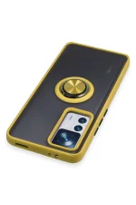 Newface Xiaomi Mi 12T Pro Kılıf Montreal Yüzüklü Silikon Kapak - Sarı - Görsel 4