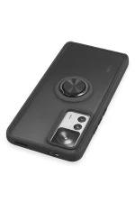 Newface Xiaomi Mi 12T Pro Kılıf Montreal Yüzüklü Silikon Kapak - Siyah - Görsel 4