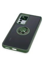 Newface Xiaomi Mi 12T Pro Kılıf Montreal Yüzüklü Silikon Kapak - Yeşil - Görsel 5