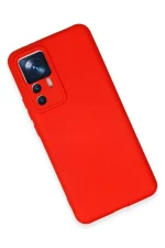 Newface Xiaomi Mi 12T Pro Kılıf Nano içi Kadife Silikon - Kırmızı - Görsel 3