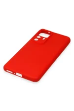 Newface Xiaomi Mi 12T Pro Kılıf Nano içi Kadife Silikon - Kırmızı - Görsel 5