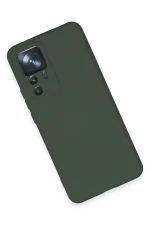 Newface Xiaomi Mi 12T Pro Kılıf Nano içi Kadife Silikon - Koyu Yeşil - Görsel 3