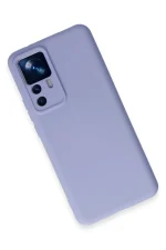 Newface Xiaomi Mi 12T Pro Kılıf Nano içi Kadife Silikon - Lila - Görsel 3