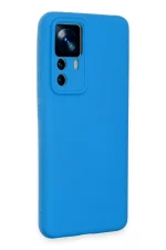 Newface Xiaomi Mi 12T Pro Kılıf Nano içi Kadife Silikon - Mavi - Görsel 2