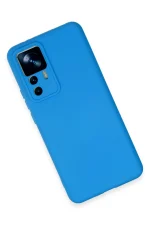 Newface Xiaomi Mi 12T Pro Kılıf Nano içi Kadife Silikon - Mavi - Görsel 3