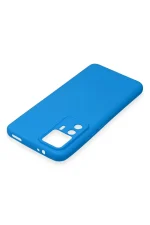 Newface Xiaomi Mi 12T Pro Kılıf Nano içi Kadife Silikon - Mavi - Görsel 4