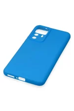 Newface Xiaomi Mi 12T Pro Kılıf Nano içi Kadife Silikon - Mavi - Görsel 5