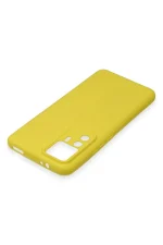 Newface Xiaomi Mi 12T Pro Kılıf Nano içi Kadife Silikon - Sarı - Görsel 4