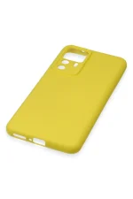 Newface Xiaomi Mi 12T Pro Kılıf Nano içi Kadife Silikon - Sarı - Görsel 5