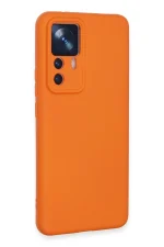 Newface Xiaomi Mi 12T Pro Kılıf Nano içi Kadife Silikon - Turuncu - Görsel 2