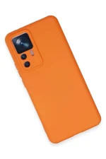 Newface Xiaomi Mi 12T Pro Kılıf Nano içi Kadife Silikon - Turuncu - Görsel 3