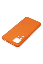 Newface Xiaomi Mi 12T Pro Kılıf Nano içi Kadife Silikon - Turuncu - Görsel 4