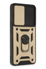 Newface Xiaomi Mi 12T Pro Kılıf Pars Lens Yüzüklü Silikon - Gold - Görsel 2