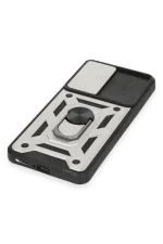 Newface Xiaomi Mi 12T Pro Kılıf Pars Lens Yüzüklü Silikon - Gümüş - Görsel 5