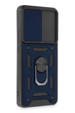 Newface Xiaomi Mi 12T Pro Kılıf Pars Lens Yüzüklü Silikon - Lacivert - Görsel 2