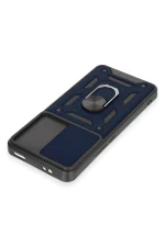 Newface Xiaomi Mi 12T Pro Kılıf Pars Lens Yüzüklü Silikon - Lacivert - Görsel 4