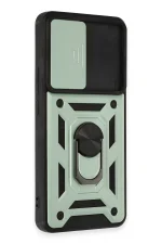 Newface Xiaomi Mi 12T Pro Kılıf Pars Lens Yüzüklü Silikon - Yeşil - Görsel 2