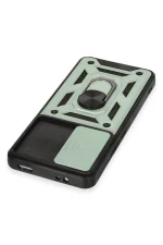 Newface Xiaomi Mi 12T Pro Kılıf Pars Lens Yüzüklü Silikon - Yeşil - Görsel 4