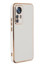 Newface Xiaomi Mi 12T Pro Kılıf Volet Silikon - Beyaz