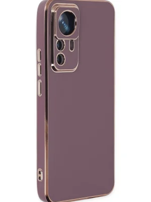 Newface Xiaomi Mi 12T Pro Kılıf Volet Silikon - Mor