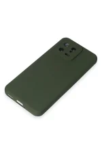 Newface Xiaomi Mi 13 Kılıf Nano içi Kadife Silikon - Koyu Yeşil - Görsel 4