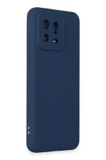 Newface Xiaomi Mi 13 Kılıf Nano içi Kadife Silikon - Lacivert - Görsel 2