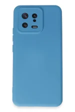 Newface Xiaomi Mi 13 Kılıf Nano içi Kadife Silikon - Mavi