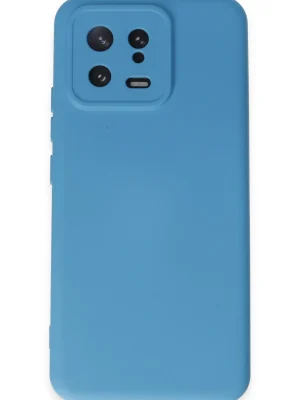 Newface Xiaomi Mi 13 Kılıf Nano içi Kadife Silikon - Mavi