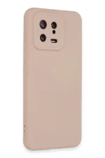 Newface Xiaomi Mi 13 Kılıf Nano içi Kadife Silikon - Pudra - Görsel 2