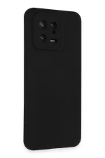 Newface Xiaomi Mi 13 Kılıf Nano içi Kadife Silikon - Siyah - Görsel 2
