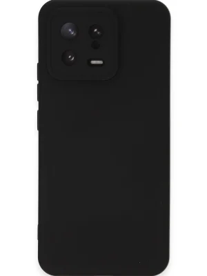 Newface Xiaomi Mi 13 Kılıf Nano içi Kadife Silikon - Siyah
