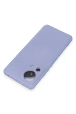 Newface Xiaomi Mi 13 Lite Kılıf Nano içi Kadife Silikon - Lila - Görsel 3