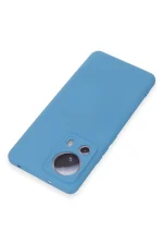 Newface Xiaomi Mi 13 Lite Kılıf Nano içi Kadife Silikon - Mavi - Görsel 3