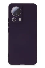 Newface Xiaomi Mi 13 Lite Kılıf Nano içi Kadife Silikon - Mor