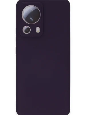 Newface Xiaomi Mi 13 Lite Kılıf Nano içi Kadife Silikon - Mor