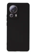 Newface Xiaomi Mi 13 Lite Kılıf Nano içi Kadife Silikon - Siyah