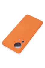 Newface Xiaomi Mi 13 Lite Kılıf Nano içi Kadife Silikon - Turuncu - Görsel 3