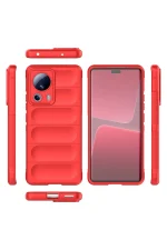 Newface Xiaomi Mi 13 Lite Kılıf Optimum Silikon - Kırmızı - Görsel 2