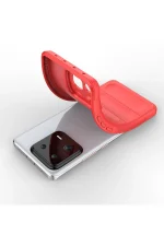 Newface Xiaomi Mi 13 Pro Kılıf Optimum Silikon - Kırmızı - Görsel 4